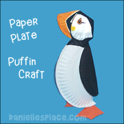 Puffin Paper Plate Craft