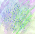 Snowflake rubbing