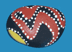 dot art rock paper weight