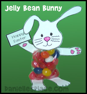 Easter Craft - Jelly Bean Bunny Craft www.daniellesplace.com