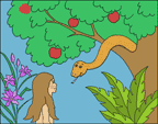 Sunday School Bible Craft Eve in Garden of Eden