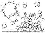 sunday school Dot-to-dot Fall Activity Sheet bible craft
