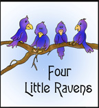 Four little Raven Printable Book for Sunday School