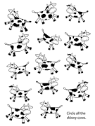 Cow Bible Activity sheet for Sunday School