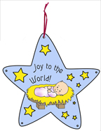 Jesus Star Christmas Ornament