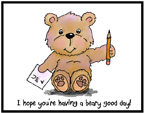 Lunch Box Notes Bear