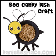 Bee Candy Dish from www.daniellesplace.com