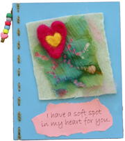 Felted Heart Card Craft