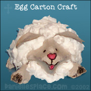 Sheep Craft - Sheep Egg Carton Craft for Children from www.daniellesplace.com
