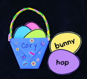 Easter Eggs and Paper Easter Basket Craft