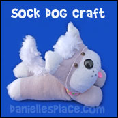 Sock Dog Craft from www.daniellesplace.com
