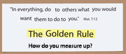 The Golden Rule Bulletin Board Display