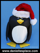 Penguin Milk Jug craft for kids www.daniellesplace.com