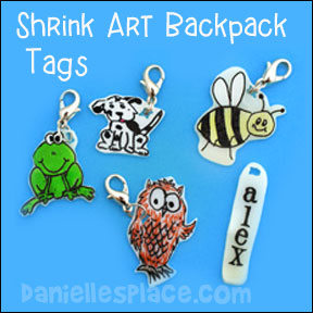 Back to School Shrink Art Tags from www.daniellesplace.com