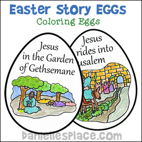 Easter Bible Craft - Easter Story Eggs Coloring Book from www.daniellesplace.com