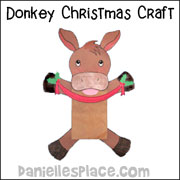 sunday School Bible Craft Paper Bag Donkey Craft