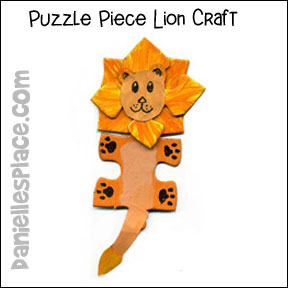 Tiger Puzzle Piece Craft