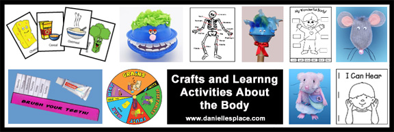 My Body Crafts and Learning Activities www.daniellesplace.com