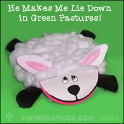 Paper Plate Sheep Craft from www.daniellesplace.com
