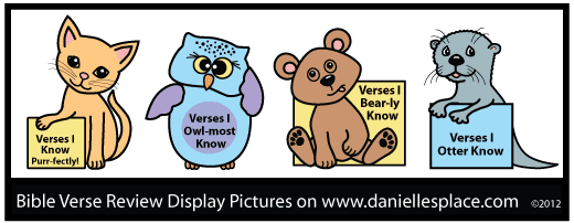 Bible Verses I Know Bulletin Board Display for Sunday School