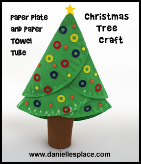 Paper Plate Christmas Three Craft for Kids www.daniellesplace.com