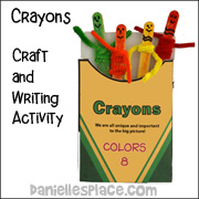 The Crayon Box that Talked - Craft and Writing Activity