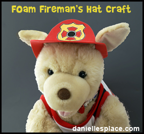 Stuffed animal fireman's hat pattern www.daniellesplace.com