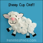 Lamb of God Cup Craft from www.daniellesplace.com