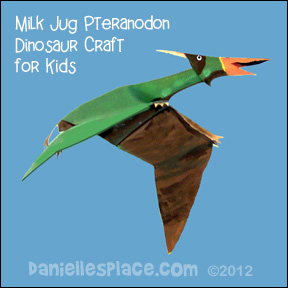 Milk Jug Pteranodon Craft for Kids www.daniellesplace.com