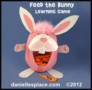 Feed the Bunny Carrots Spelling Word or Site Word Review Game www.daniellesplace.com