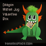 Dragon Valentine Box Kids Can Make from www.daniellesplace.com