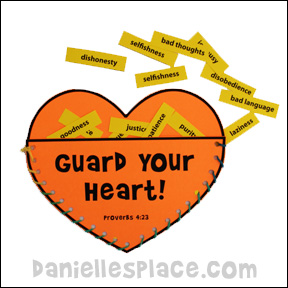 Guard My Heart Craft  from www.daniellesplace.com