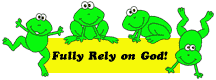 frogs fully rely on God