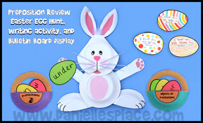Easter Bunny Preposition Game and Bulletin Board Display