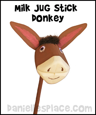 Milk Jug Stick Donkey www.daniellesplace.com