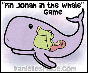 Pin Jonah in the Whale Bible Game for Sunday School www.daniellesplace.com