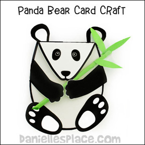 Panda Bear Card Craft www.daniellesplace.com