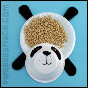 Panda Bear Craft - Snack Dishes www.daniellesplace.com