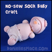 No-sew Sock Craft for Kids www.daniellesplace.com