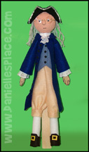 Benjamin Franklin Puppet Craft from www.daniellesplace.com