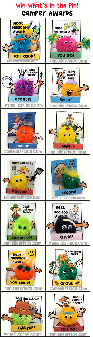 Camper Awards from www.daniellesplace.com