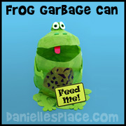 frog garbage can