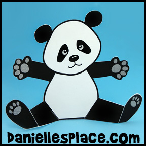 Panda Bear Paper Craft for Kids www.daniellesplace.com