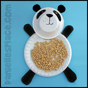 Panda Bear Paper Plate Craft from www.daniellesplace.com