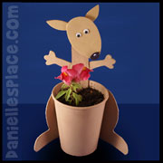 Kangaroo Planter Craft from www.daniellesplace.com