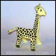 Giraffe Paper Craft From www.daniellesplace.com