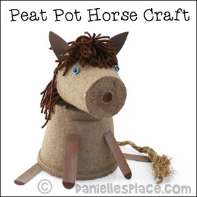 Peat Pot Horse Craft from www.daniellesplace.com