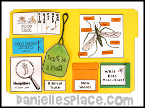 Mosquito Lap Book Lesson from Bug Buddy Studies from www.daniellesplace.com