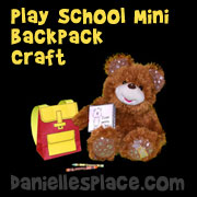 Teddy Bear Backpack Craft