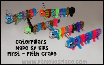 Caterpillar Crafts Made by Students from www.daniellesplce.com